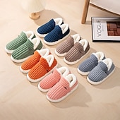 זול נעלי בית-מגפי חורף לנשים מגפי שלג מכותנה קטיפה מעובה עם בטנת פליז אופנתית חמה נגד החלקה נעלי בית חיצוניות