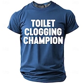 economico T-shirt di Umorismo Sarcastico-Per uomo Gergo divertente Maglietta Manica Corta maglietta Stampa 3D Girocollo Camicia Moda Quotidiano Quotidiano Streetwear Blu Erica grigia Nero Estate Primavera Abbigliamento S M L XL XXL XXXL