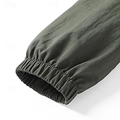 economico Giubbotti Casual-Per uomo Giacca Leggera Giacca Casual Casuale Quotidiano Sport Tasca Primavera Autunno Semplice Streetwear Elegante Collo alla coreana Regolare Nero Blu marino Cachi Verde militare Grigio scuro Giacca
