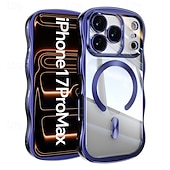 levne Pouzdra pro iPhone-telefon Carcasă Pro iPhone 17 Pro Max 17 Air 16 15 14 Pro Max 16e 13 Pro Max Zadní kryt se stojánkem Podpora bezdrátového nabíjení Nárazuvzdorné Retro Pokování