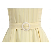 cheap Dresses-1950s Retro Vintage Midi Swing Dress Flare Dress Sleeveless Striped Fit &amp; Flare Fancy Dress Women's Carnival Valentine's Day Casual Homecoming Retro Theme Party Adults' Dress Spring &amp; Summer