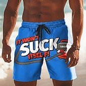 economico Animali &amp; Uccelli-Per uomo Animale Pollo di plastica Gergo divertente Costumi da bagno Pantaloncini da mare Pantaloncini da Surf Misura del girovita medio Divertente Casuale Vacanza al Mare Tasche Laterali fodera in