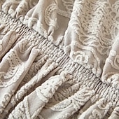 halpa Futon sohva kansi-2 eri kokoa hameen helmatyylinen jacquard-kangas käsinojaton vuodesohvan päällinen sohvan uudenvuoden koristepäälliset joustava suoja joustava penkin päällinen