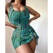 Χαμηλού Κόστους Rash Guards One Pieces-Γυναικεία Μαγιό Μονόχρωμο Προστασία UV Υψηλή Ελαστικότητα Αμάνικο Μαγιό Σέρφινγκ Καταδύσεις Ψαροντούφεκο Καλοκαίρι