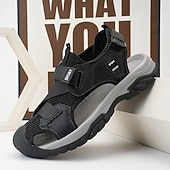 cheap Outdoor Sandals-Men's Navy Blue Sporty Sandals – Lightweight and Durable with Velcro and Adjustable Fit, Perfect for Outdoor Adventures
