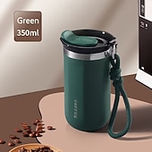 abordables Verres et tasses-Mug isotherme en acier inoxydable de 350 ml et 500 ml – étanche, réutilisable et avec couvercle, convient aux boissons chaudes et froides, cadeau idéal pour hommes et femmes, cadeau parfait pour les