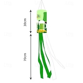 olcso Kerti zászlók, Banner-Szent Patrik-napi szélzsák zászló, ír dizájn, Szent Patrik-napi fesztivál dekoráció, színes kültéri szélzsák ünnepi ünneplésre, lóhere &amp;lóhere design.