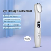 cheap Skin Care Tools-Eye Massage Device To Diminish Dark Circles And Puffiness With Vibration To Tighten Pores And Warmth For Relaxation Featuring A Light Beige Lifting Function.