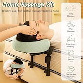 economico Forniture per la casa-poggiatesta massaggiante per letti, culla regolabile per massaggio facciale per uso domestico, set da tavolo per massaggi portatile adatto a materassi da letto, regalo perfetto per lei o per lui