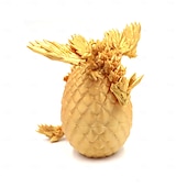 رخيصةأون عيد الفصح-بيض تنين مطبوع بتقنية الطباعة ثلاثية الأبعاد مع تنين بداخله، بيض صغير، ألعاب كريستالية مفصلية، حشوات لسلال عيد الفصح، قطع أسطورية غامضة