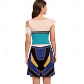 baratos Trajes Femininos-Inspirado em ídolos coreanos Estrela pop Ocasiões Especiais Fantasia fantasia Fantasia de Carnaval Ídolo Virtual for Mulheres Adulto Dia Das Bruxas Carnaval Espetáculo Comic Con Anime Expo