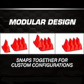 Недорогие Стойки для хранения-Набор магнитных шестигранных ключей — профессиональный модульный ящик для инструментов, прочный полипропиленовый материал, вертикальный органайзер для инструментов с 23 отделениями, черно-красный,