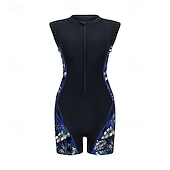 Χαμηλού Κόστους Rash Guards One Pieces-Γυναικεία Προστατευτικά Μαγιό Ολόσωμα κομμάτια Μπόχο Κουμπώσου Πολύ Ελαφρύ (UL) Προστασία UV Ελαστικό Αμάνικο Μαγιό Σέρφινγκ Ψαροντούφεκο Καλοκαίρι