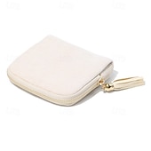 levne Skladování šperků-cestovní pouzdro na šperky, malá luxusní velkokapacitní úložná taška se střapci, dárkové tašky pro ženy, kapsičky se zipem, sametový úložný sáček na šperky na náramky, prsteny, náušnice