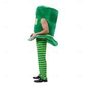 cheap Men's Clothing​-St. Patrick 2026 Shamrock Irish Carnival Fancy Costume Top Hat Novelty Funny Adults' Unisex Saint Patrick's Day Party Easy Carnival Costume Dress Up