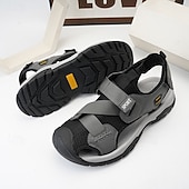 cheap Outdoor Sandals-Men's Navy Blue Sporty Sandals – Lightweight and Durable with Velcro and Adjustable Fit, Perfect for Outdoor Adventures