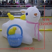 billiga Landskapsbelysning-1st 10 W Pathway Lights &amp; Lanterns Skulptur och landskapsljus Uppblåsbar Vit 100-240 V Utomhusbelysning Gård Trädgård 3 LED-pärlor