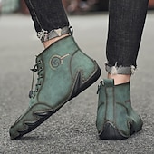 tanie Botki-zielone buty trekkingowe męskie – cholewka najwyższej jakości z podeszwą zapewniającą przyczepność, idealne do eksploracji na świeżym powietrzu, górskich wędrówek i sportów ekstremalnych