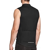 baratos Camisolas masculinas-Homens Colete para Ciclismo Camisa para Ciclismo Côr Sólida Sem Manga Moto Colete Camisa / Roupas Para Esporte Blusas com 3 bolsos traseiros Ciclismo de Montanha Ciclismo de Estrada Secagem Rápida