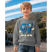 economico Umoristico 3D del Ragazzo-Unisex Ragazzi 3D Grafico Gergo divertente 67 Felpa Maglione Manica Lunga Stampa 3D Primavera Autunno Attivo Moda Streetwear Bambini 4-12 Anni Girocollo Casuale Quotidiano All'aperto Vestibilit
