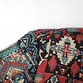 economico giacca camicia da uomo-Per uomo Camicia Camicia casual Giacca camicia Sopracamicia Rombo Quotidiano All'aperto Rosso Azzurro cielo Marrone Manica Lunga Collo ripiegato Primavera Autunno Abbigliamento Tasca