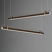preiswerte Liniendesign-Klassische, lineare Pendelleuchte, 100 cm, modernes Design im Mid-Century-Stil, minimalistische Vintage-Pendelleuchte für Küche, Wohnzimmer und Restaurant.