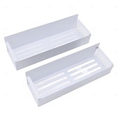 Недорогие Стойки для хранения-2 магнитных органайзера для холодильника с 4 съемными крючками, магнитная полка для хранения без сверления, боковая полка для хранения на холодильнике, компактные аксессуары для кухни и ванной,