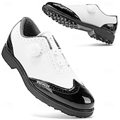 voordelige Heren Golf Schoenen-Heren golfschoenen – comfortabel wit en bordeauxrood design voor optimale prestaties en stijl op de golfbaan.