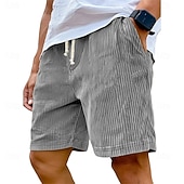 ieftine Pantaloni scurți casual-Bărbați Pantaloni Scurți Pantaloni scurți casual Pantaloni scurți din velur Cordon Talie elastică Culoare solidă Confort Lungimea genunchiului Zilnic În aer liber Haine de strada Vacanță Modă Negru