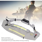 cheap Decorative Lights-COB Belt Light Breathable LED Waist Bag Light with 5 Modes Red Back Light for Night Hiking Running Camping Fishing Mining Industrial Operation