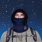 tanie ogrzewanie i chłodzenie-Damska zimowa czapka kominiarka z polarową podszewką i ocieplaczem na szyję, dzianinowa czapka typu beanie 3 w 1 z kapturem i maską na twarz, termiczna czapka na zimne dni z ochroną uszu do jazdy na