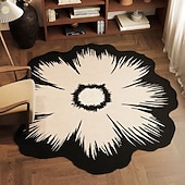 economico Tappeti-tappeto rotondo di lusso di alta qualità per soggiorno, tavolino da caffè, camera da letto, comodino, facile da pulire, morbido, decorazione per pavimenti di casa per un'eleganza moderna