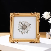 abordables Sculptures-Cadre photo décoratif à motif tridimensionnel de style européen (1 pièce), idéal pour la décoration de photos dans une chambre ou un bureau, accessoire de photographie et décoration murale.