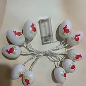 זול מופעל באמצעות USB-ביצי פסחא לד מחרוזת אורות USB מחרוזת אורות פיות לקישוט מסיבת פסח באביב קישוט פנימי וחיצוני