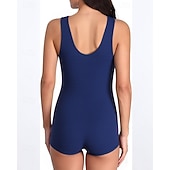 abordables Rash Guards de Una Pieza-Mujer Camiseta Protección Solar Surf Traje de baño Trajes de baño Bloqueo de color Protección UV Elástico Sin Mangas Bañadores Surf Playa Vocación Verano
