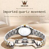 halpa Kvartsikellot-Uusi Olevs Tuontiliike Naisten Liikekello On Koristeltu Hohtavalla Kalenteripäivänä Näyttö Digitaalinen Näyttö Kvartsikello Rentouttava Vedenkestävä Urheilullinen Rannekello Valentine's Day Lahja