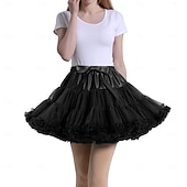 economico Fondi-Costume di fantasia Gonna in tulle Gonna tutù Mimo artista Mimo Clown Circo Anni 1950 Anni '80 Stratificato Gonfio Adulti Per donna Halloween Carnevale Feste Performance Danza Balletto Costumi di