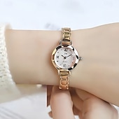 baratos Relógios Quartz-Relógios Femininos  Relógios de Quartzo Femininos de Alta Qualidade  Relógios Fashion Versáteis de Lazer para Estudantes com Presente de Dia dos Namorados de Aniversário/Férias/Comemorações