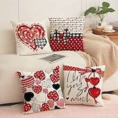 levne Hodte polštáře, vložky a kryty-povlak na polštář s motivem srdce na Valentýna, dekorativní polštář s potiskem lnu, polštář do čela postele do ložnice, slavnostní dekorační polštář na postel, pohovku, obývací pokoj
