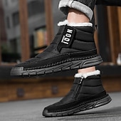 cheap Winter &amp; Snow Boots-Men's Yellow Insulated Winter Boots, Warm and Comfortable Snow Boots for Cold Weather, Ideal for Winter Hiking, Snowboarding and Outdoor Activities