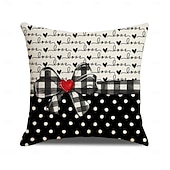 levne Hodte polštáře, vložky a kryty-povlak na polštář s motivem srdce na Valentýna, dekorativní polštář s potiskem lnu, polštář do čela postele do ložnice, slavnostní dekorační polštář na postel, pohovku, obývací pokoj