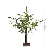 זול אורות דקורטיביים-אור עץ מדומה של עלי זית לד 50 ס"מ/19.69 אינץ' סוללת aaa USB דו-תכליתי אביב וקיץ מקורה חדר שינה סלון חדר אוכל מסיבה שולחן עבודה קישוט אביזרים קישוט אור אווירה