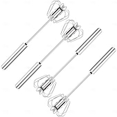 お買い得  たまご調理用品-ステンレススチール製の卵泡立て器、手動回転式泡立て器、多目的ミルク泡立て器、手動ミキサー、攪拌機、混ぜる、泡立てる、叩く &amp;かき混ぜる（33cm/13インチ）