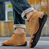 economico Stivaletti alla caviglia-stivali da uomo in similpelle verde fatti a mano: design unico e resistente con vestibilità comoda, ideali per l'uso casual, all'aperto e quotidiano