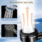 Χαμηλού Κόστους Σετ αξεσουάρ μπάνιου-5 τεμάχια χειροκίνητη κεφαλή ντους υψηλής πίεσης, τέσσερις λειτουργίες ψεκασμού, κεφαλή ντους με σταγόνες νερού ιόντων, επιτοίχια τοποθέτηση, με διακόπτη on/off, φιλτραρισμένο μασάζ ντους με λάστιχο