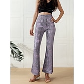 זול תחתונים-דִיסקוֹ שנות ה-80 מִכְנָסַיִים דיסקו תחפושות בגדי ריקוד נשים תחפושת קרנבל נשף מסכות מארדי גרא יום יומי\קז'ואל מצעד הגאווה חודש הגאווה מבוגרים מכנסיים