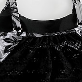 abordables Surfing Tankinis &amp; Bikinis-Mujer Traje de baño con estampado floral Traje de baño Tankini Floral Elástico Sin Mangas Bañadores Surf Playa Vocación Verano