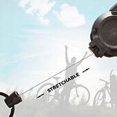 billige Utendørs rekreasjon-3 stk. utendørs automatisk uttrekkbar ståltau taktisk nøkkelring, slitesterk og lett nøkkelholder for utendørsaktiviteter, camping, fotturer og hverdagsbruk, praktisk og bærbar