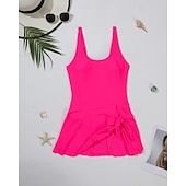 Χαμηλού Κόστους Rash Guards One Pieces-Γυναικεία Μαγιό Μονόχρωμο Προστασία UV Υψηλή Ελαστικότητα Αμάνικο Μαγιό Σέρφινγκ Καταδύσεις Ψαροντούφεκο Καλοκαίρι