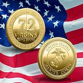abordables 250 Aniversario de los EE. UU.-Moneda Conmemorativa del Cuerpo de Marines de EE.UU. – Moneda de Desafío Militar de Arte de Hierro del 250.º Aniversario de los Estados Unidos Medalla Coleccionable de Metal para Marines y Regalos